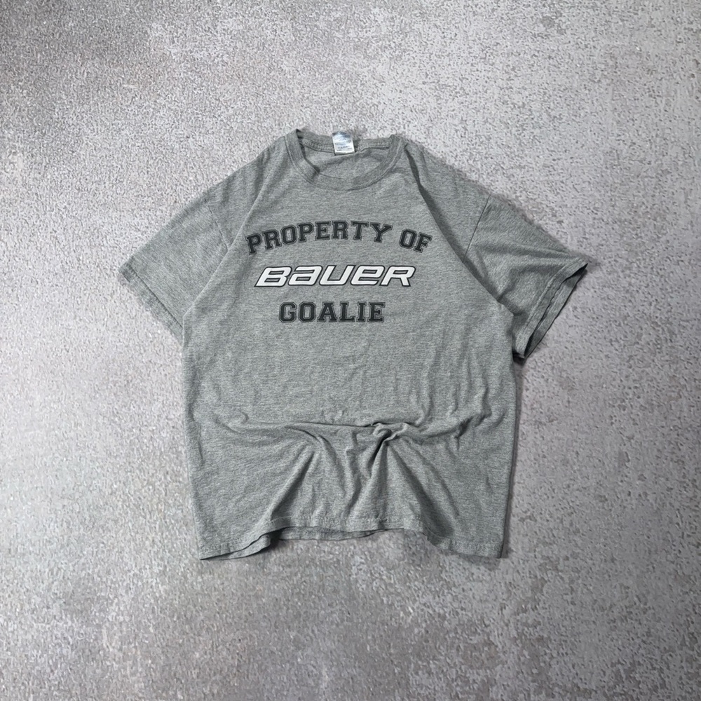 Vintage Y2K Bauer Hockey grey T-Shirt